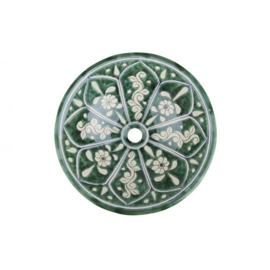 zold mintas keramia magas mosdotal fenyes viragos mely mosogato furdo furdoszoba mosdokagylo kezzel keszitett olasz toszkan dekor konyha felujitas csap furdo mediterran country vintage shabby chic mexikoi.jpg